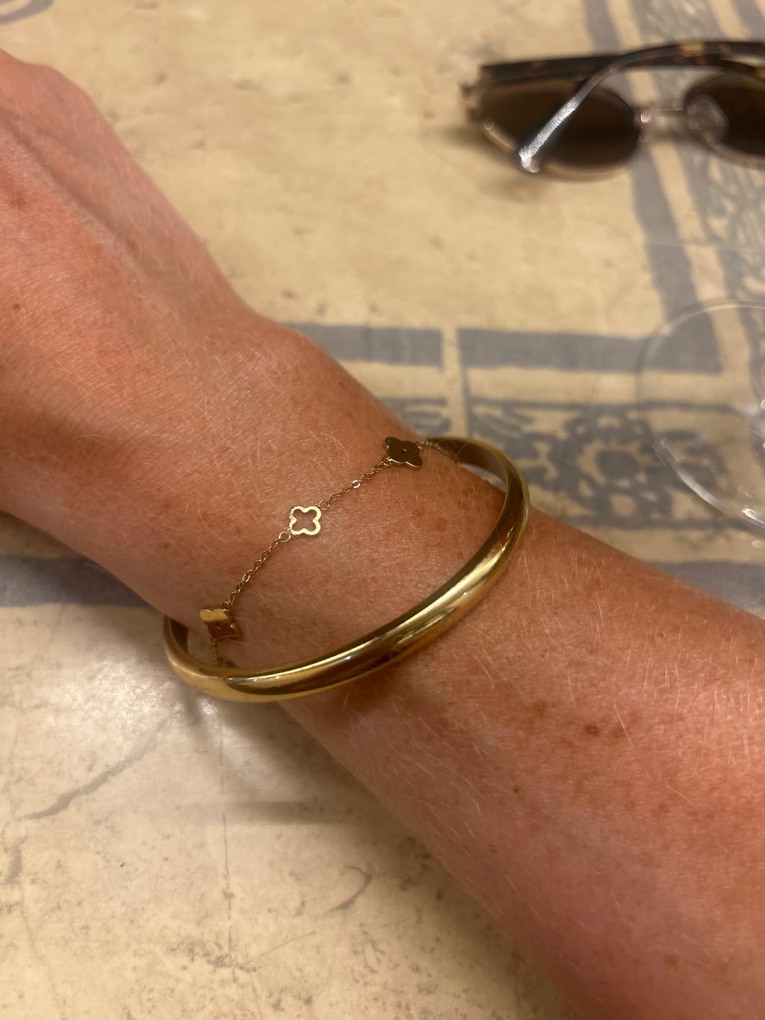 Customer photo review of Multi Clover Bracelet