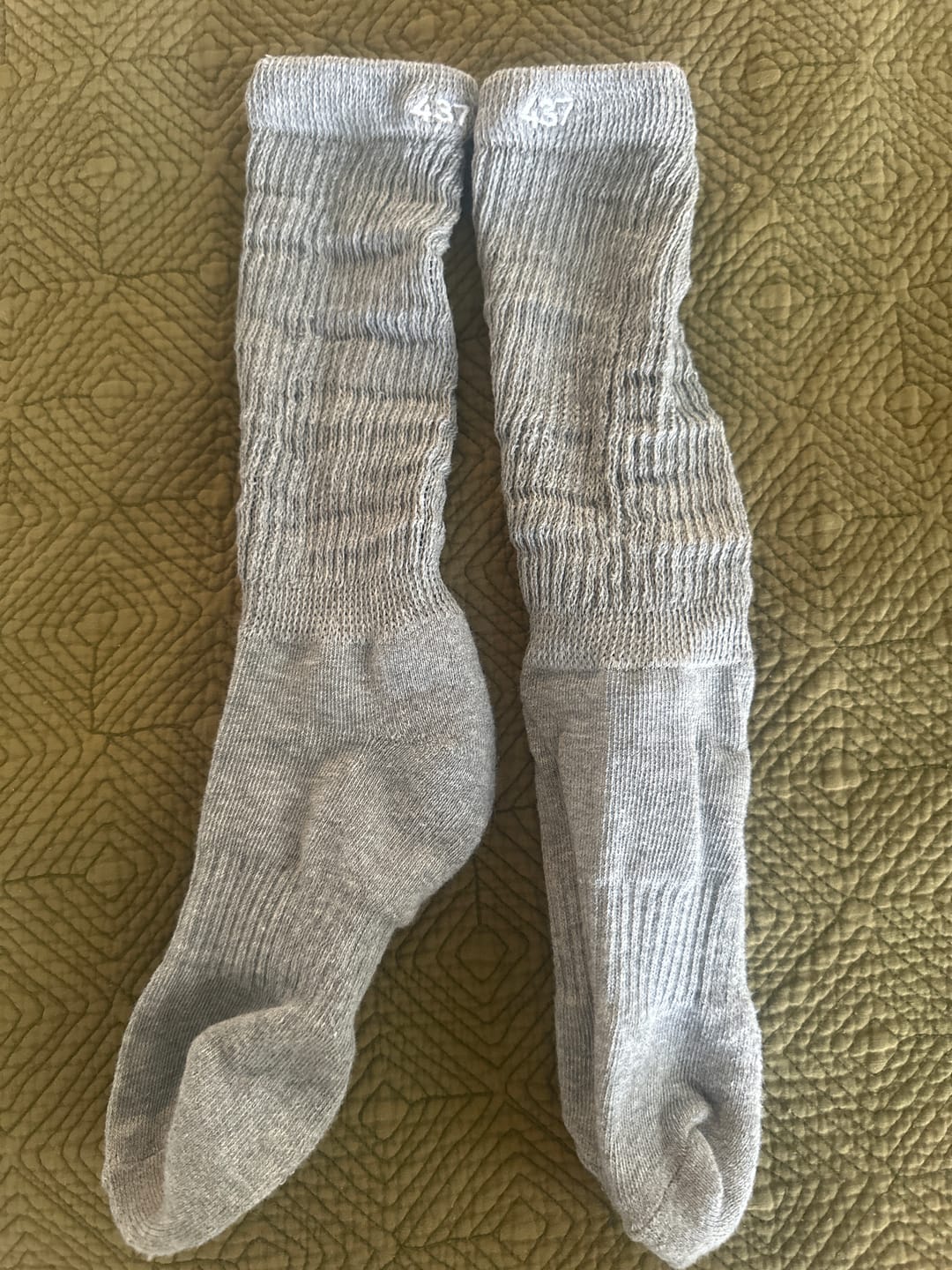 Customer photo review of The Scrunchie Sock Heather Grey