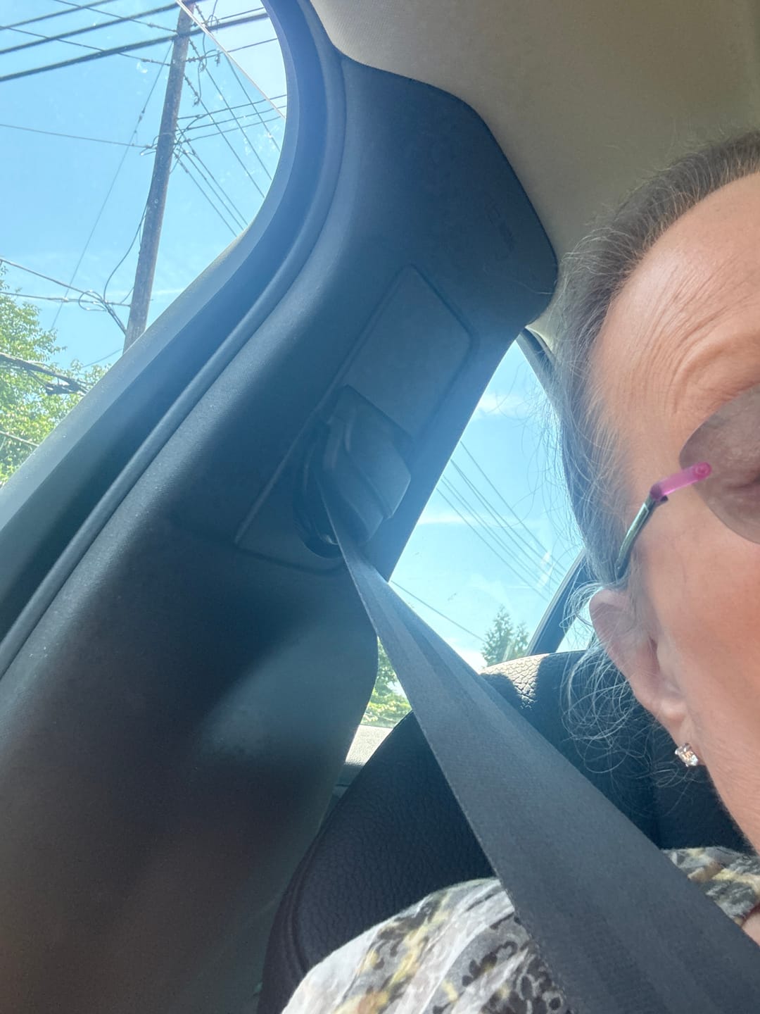 Customer photo review of Round Moissanite Stud Earrings