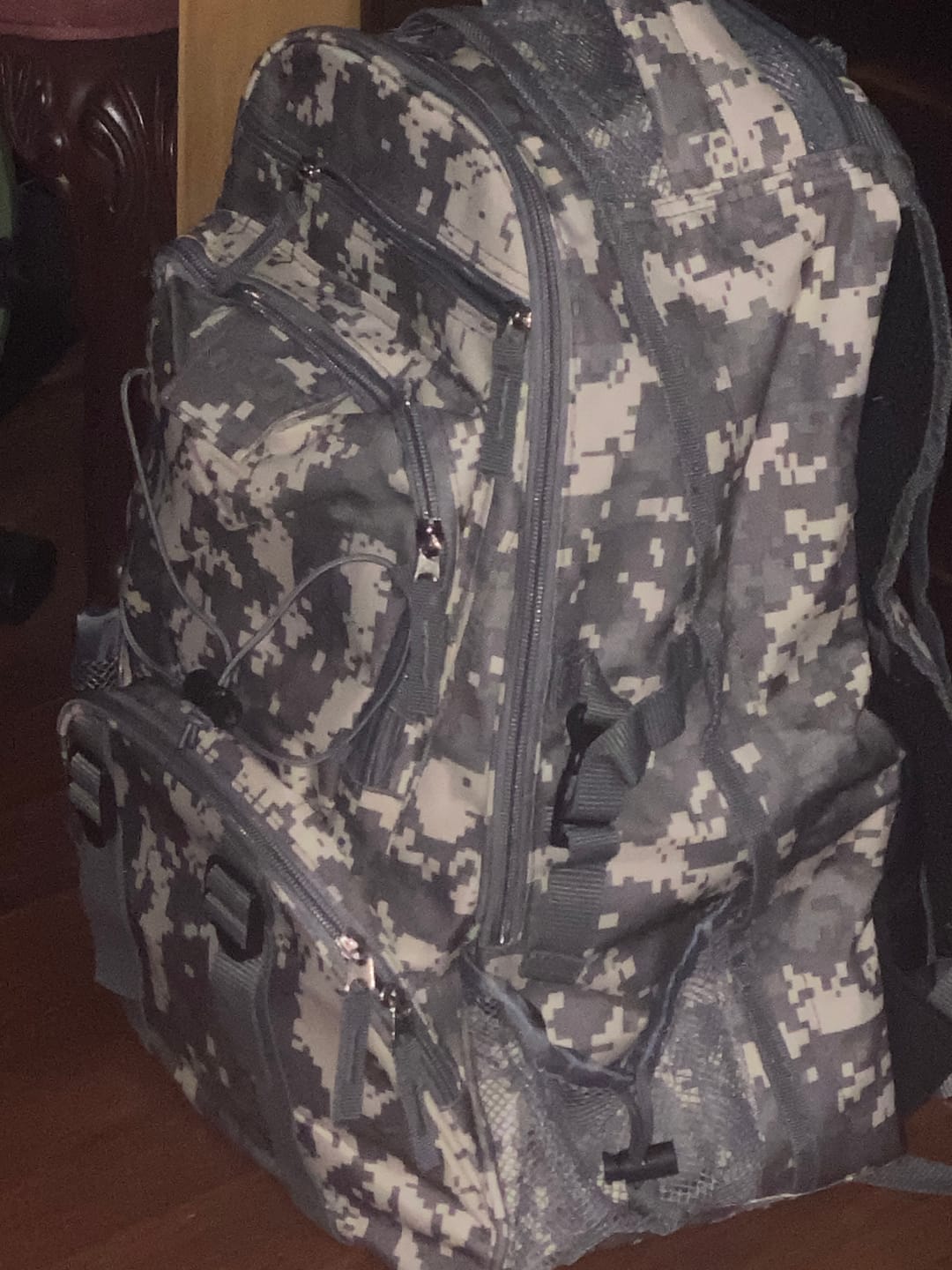 Customer photo review of Camo 64 Piece Survival Backpack