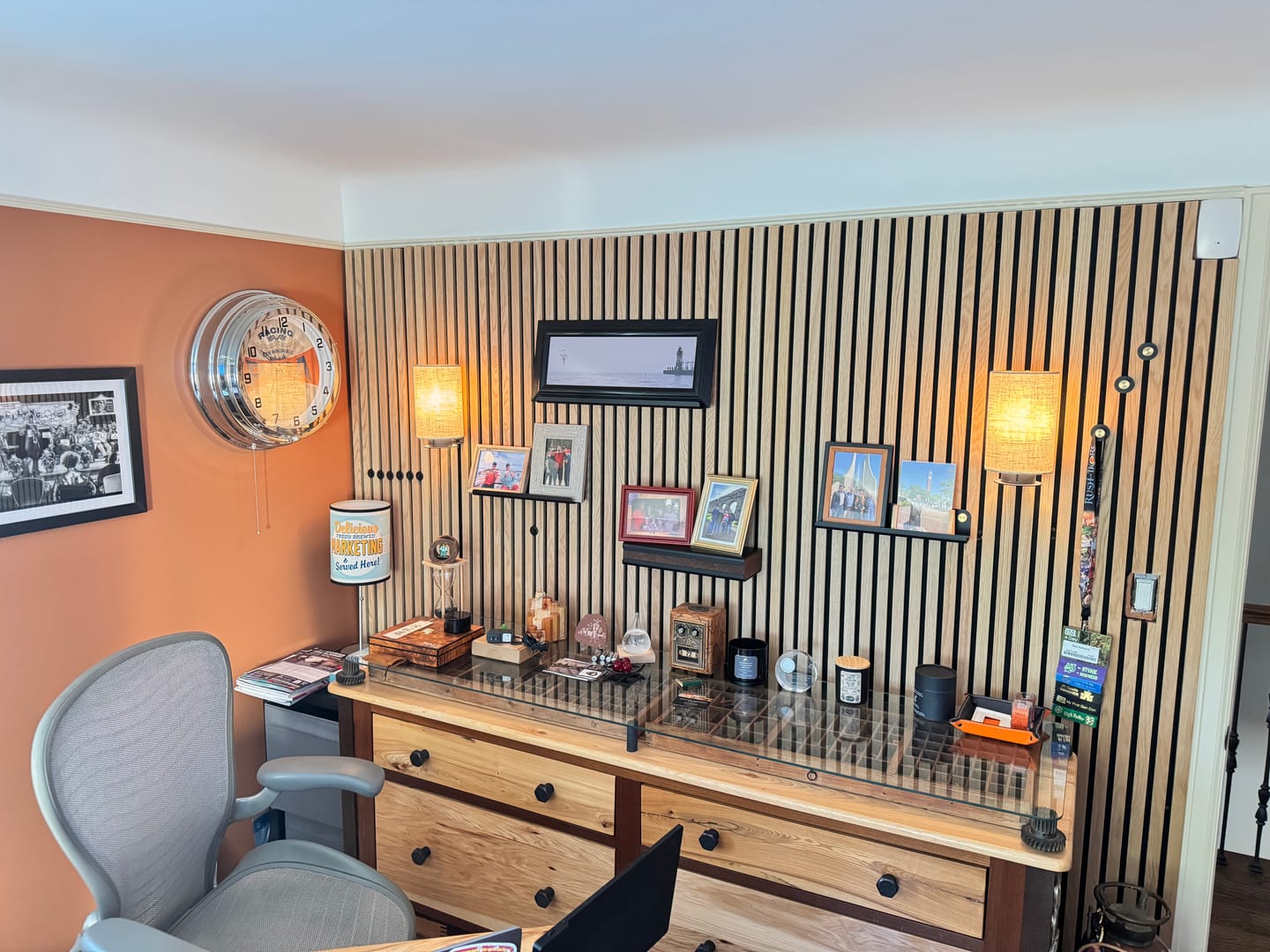 Customer photo review of Acoustic Slat Wall Panel | Natural Oak | Premium 3-sided Wood Veneer