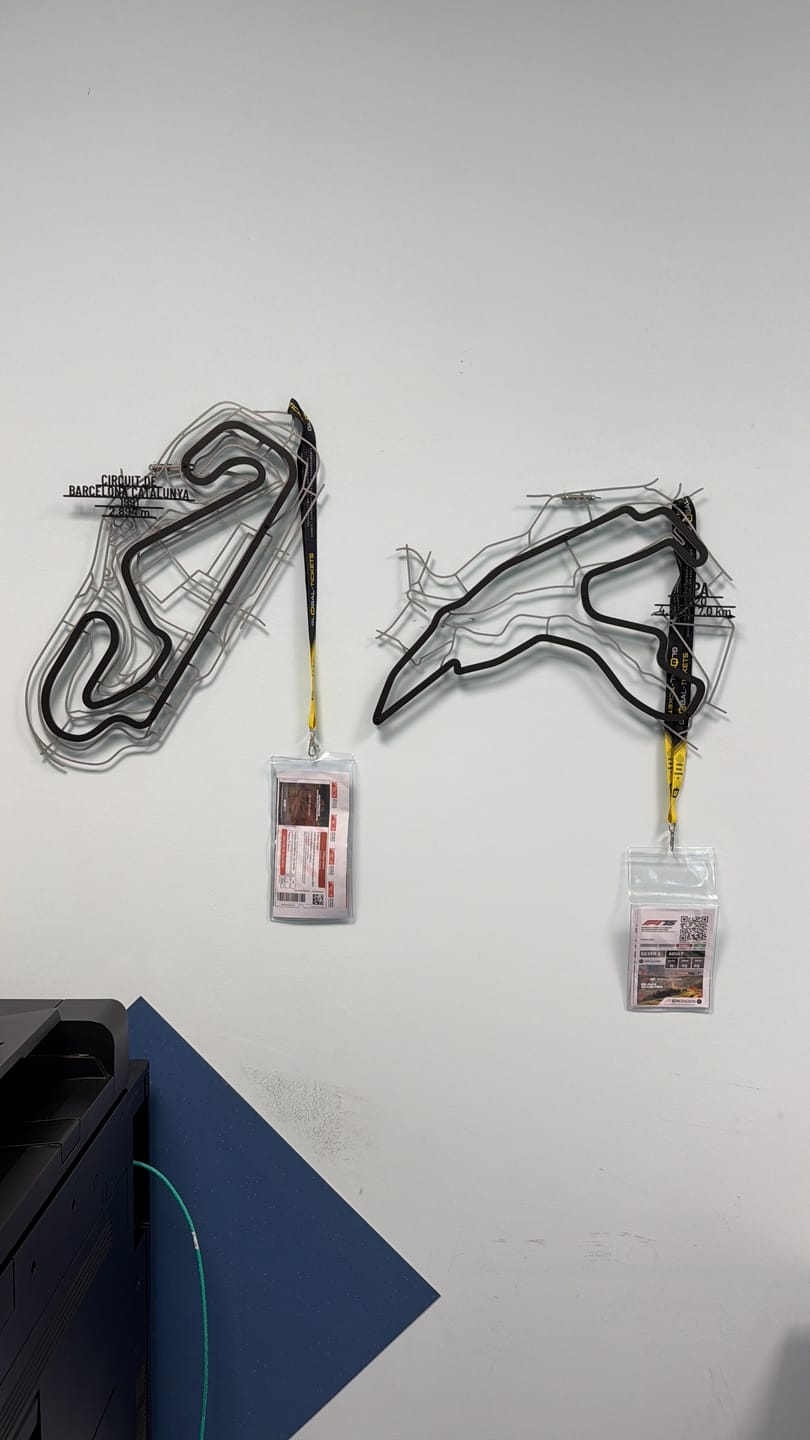 Customer photo review of Circuit de Spa Metal Wall Art