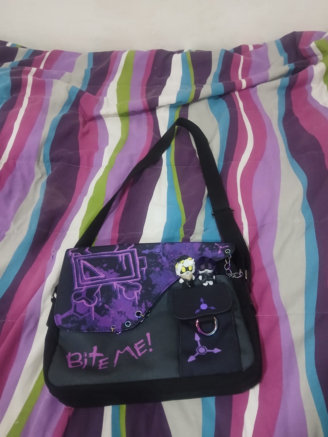 Customer photo review of Murder Drones Laptop Bag