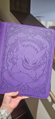 Customer photo review of Purple Evil - Toploader Trading Card Binder