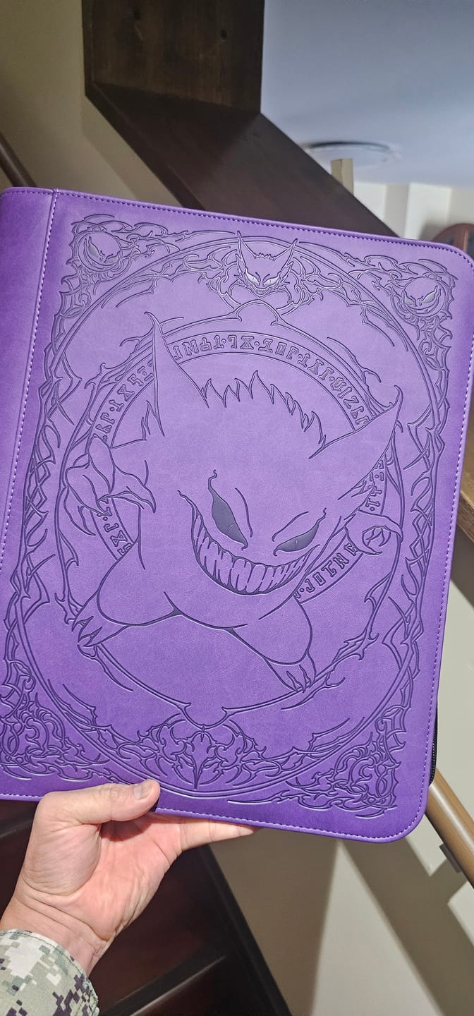 Customer photo review of Purple Evil - Toploader Trading Card Binder
