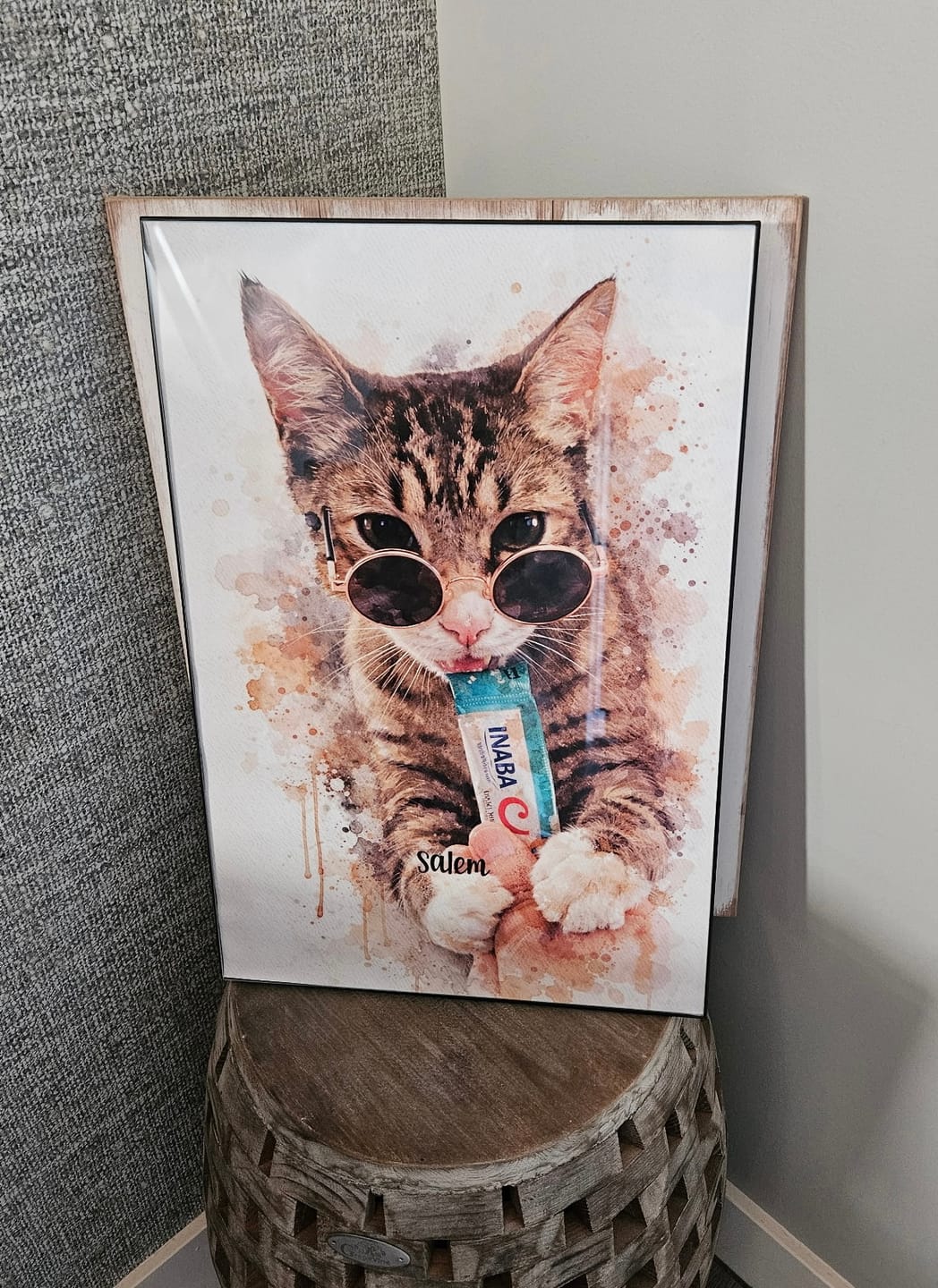 Customer photo review of Personalized Poster - Watercolor Realistic Portrait