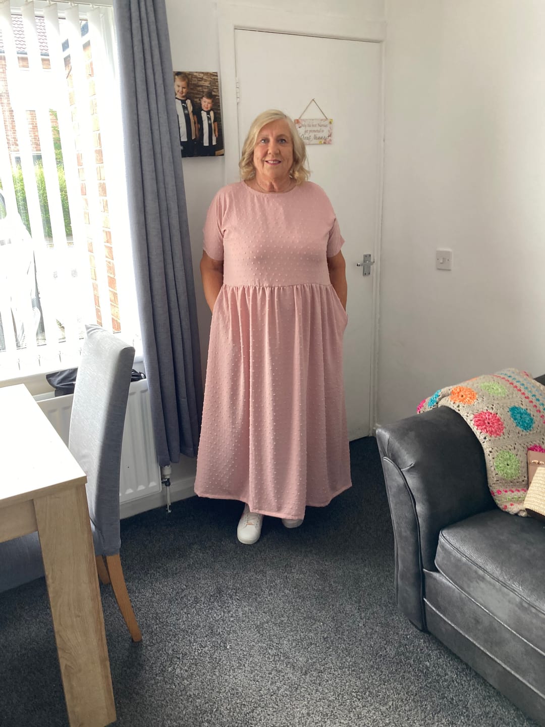 Customer photo review of Special Offer Dobby Spot Polyester Fabric