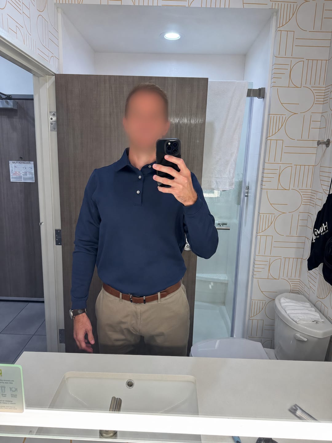 Customer photo review of Infinity Polo Long Sleeve