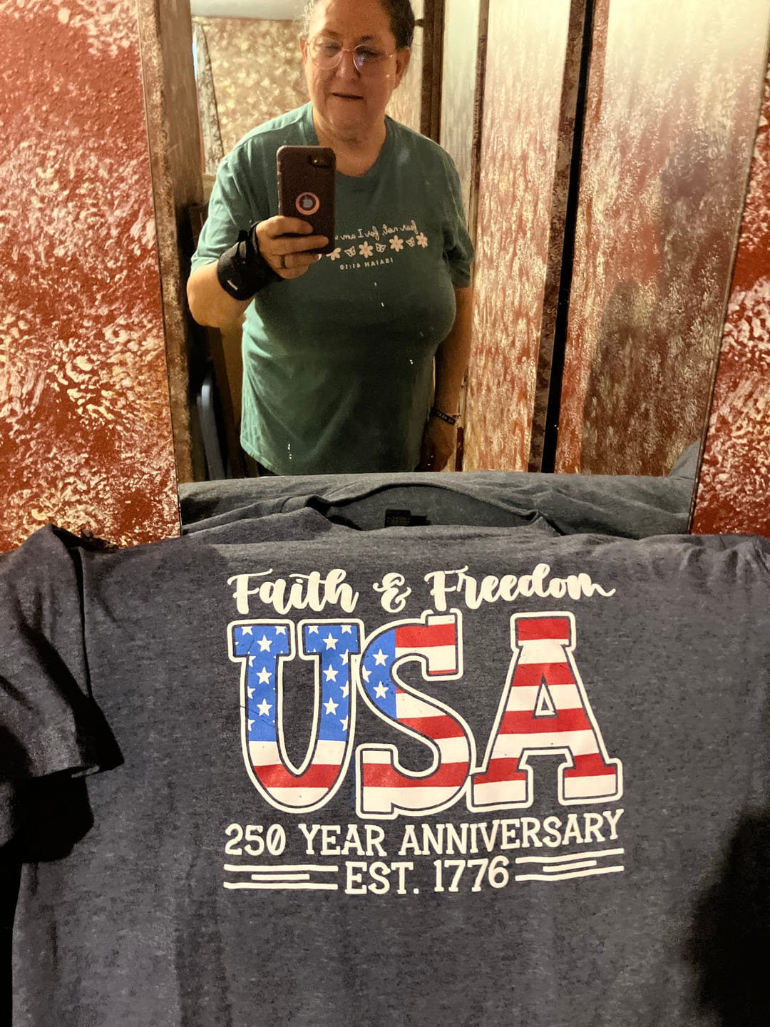 Customer photo review of Women's Christian T-Shirt Club