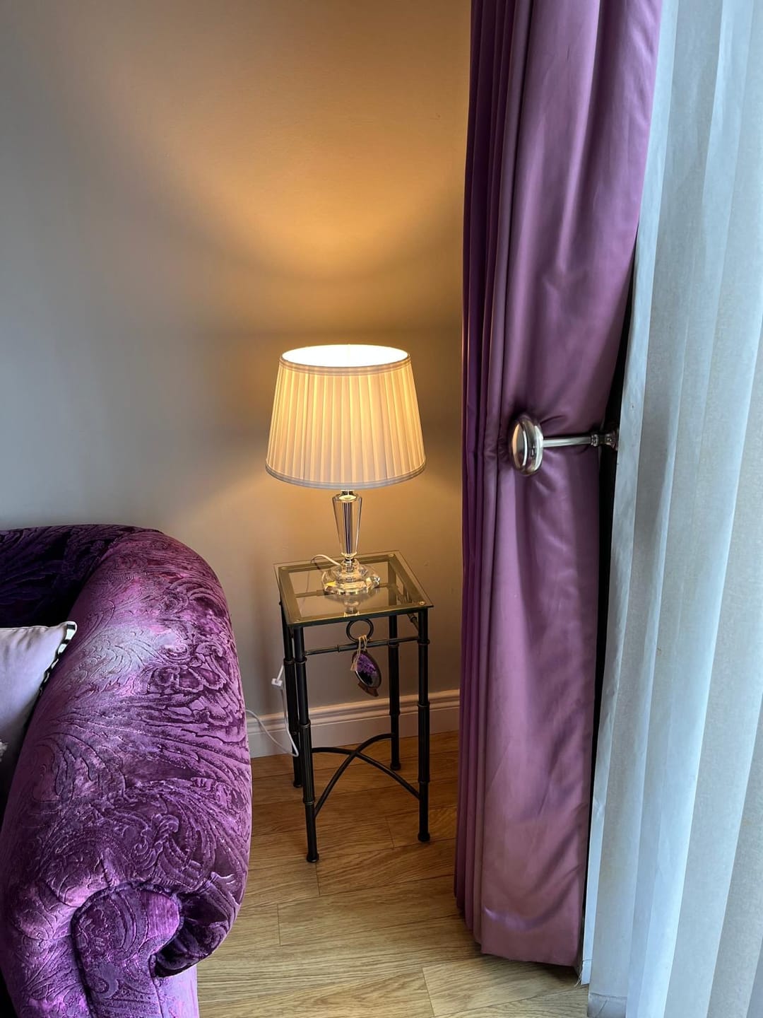 Customer photo review of Galway Living Sofia Lamp and Shade