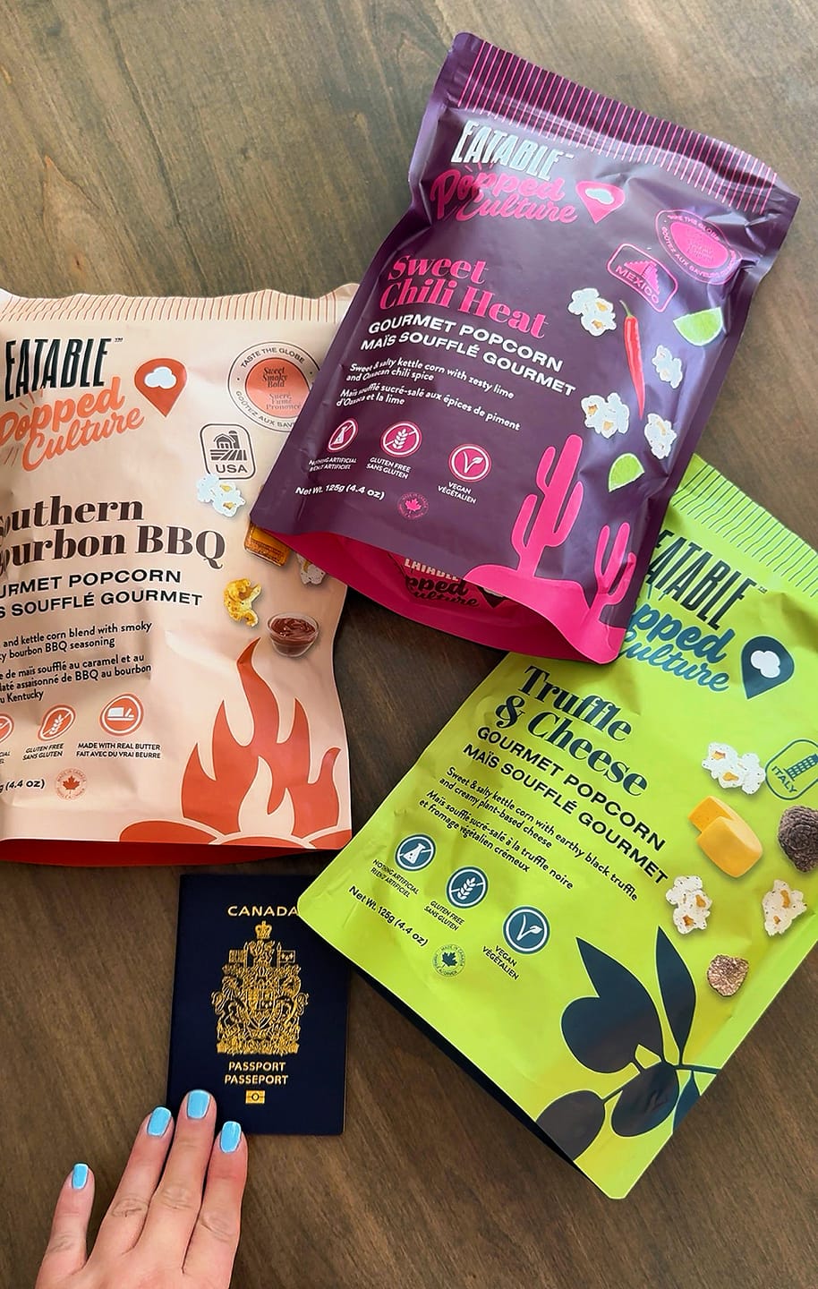 Customer photo review of Popped Culture - Taste the Globe Trio Bundle