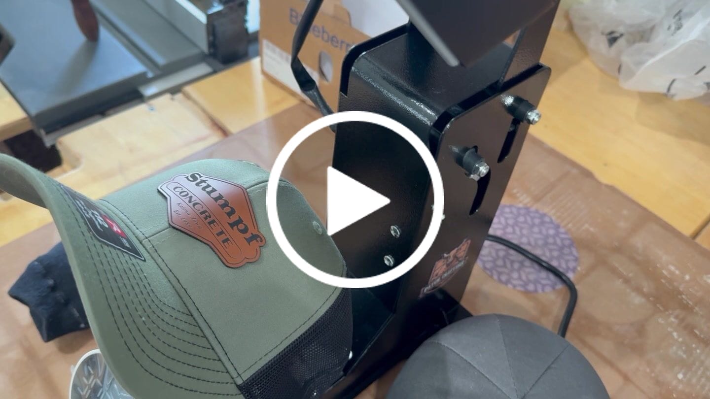 Customer video review of DuoForge Automatic Dual-Heat platen Cap Heat Press
