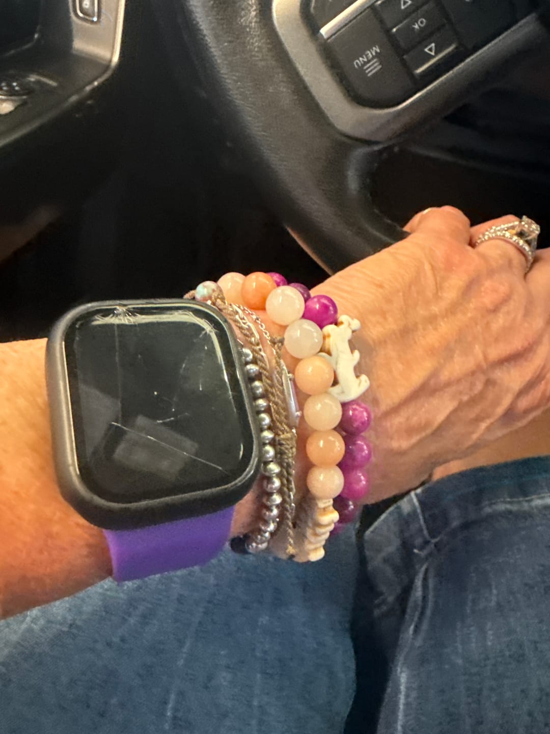 Customer photo review of The Shark Week Bracelet