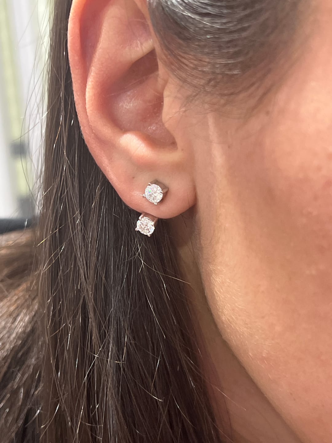 Customer photo review of TALI EARRINGS - SILVER