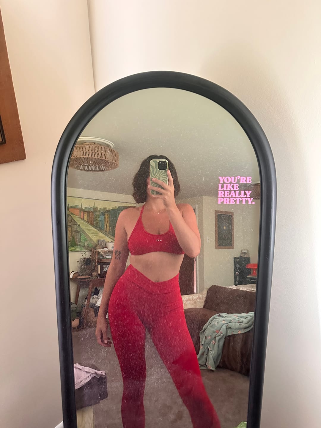 Customer photo review of The Bare Bra Scarlet