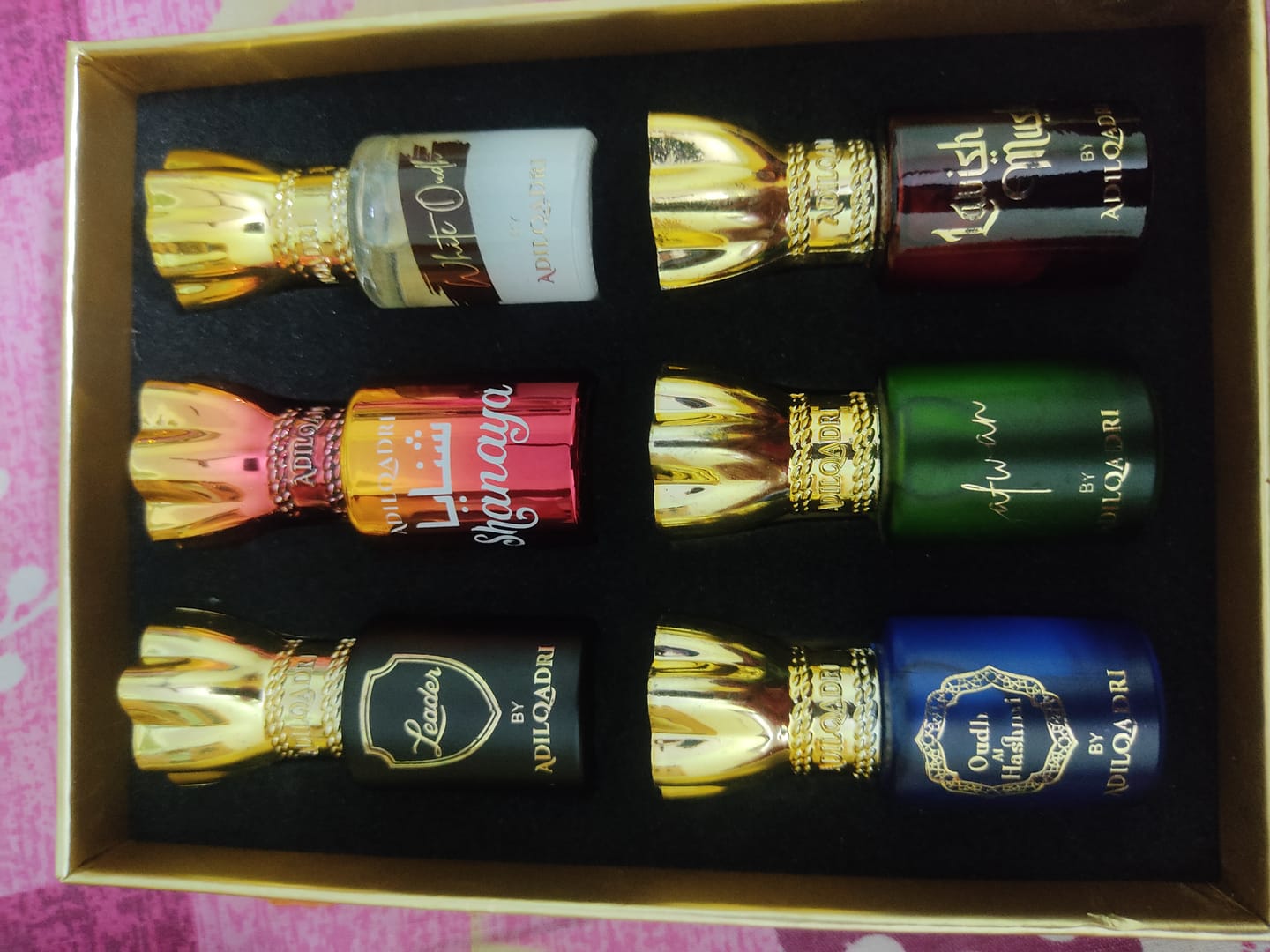 Customer photo review of Assorted Luxury Attar Perfume Gift Set (6 × 5.5Ml)