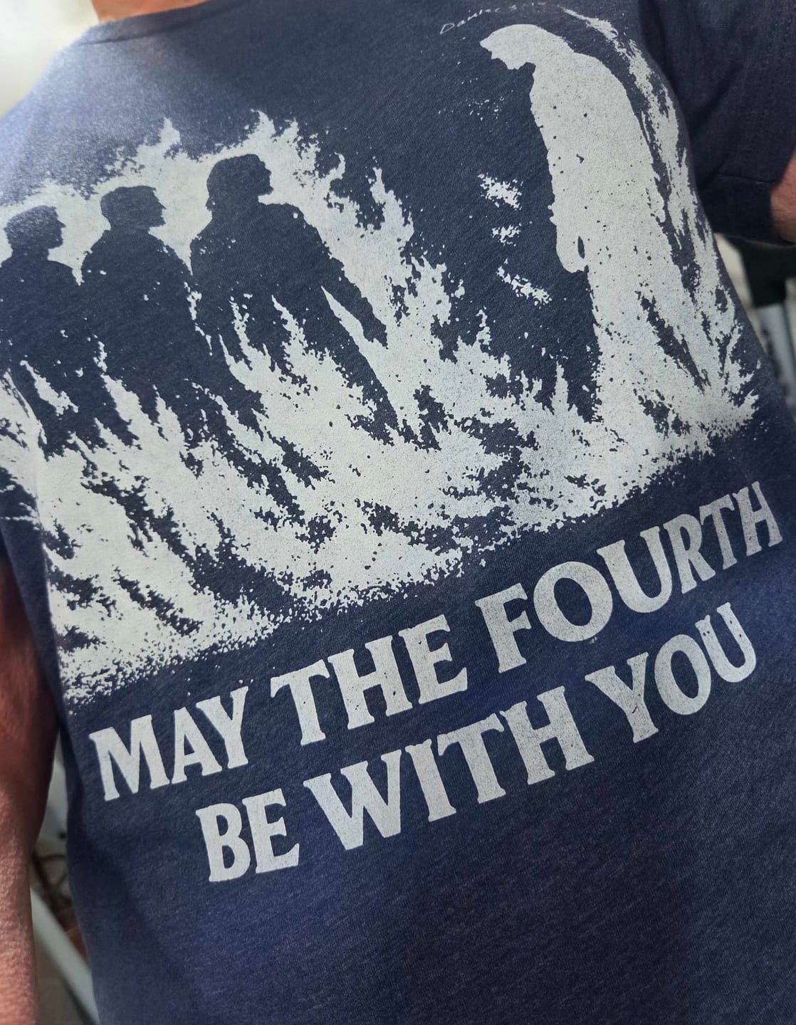 Customer photo review of The Fourth T-Shirt