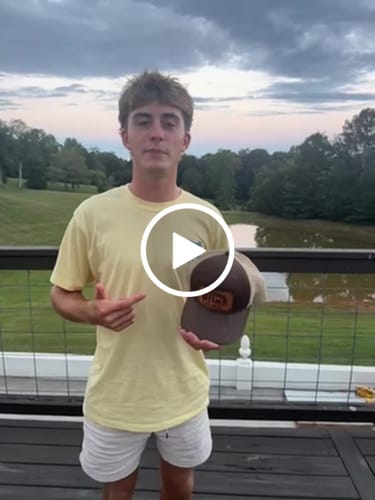 Customer video review of Premium Custom Leather Patch Hats (Wholesale)