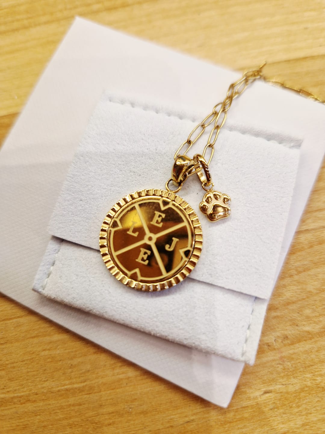 Customer photo review of Mini Paw Print Charm