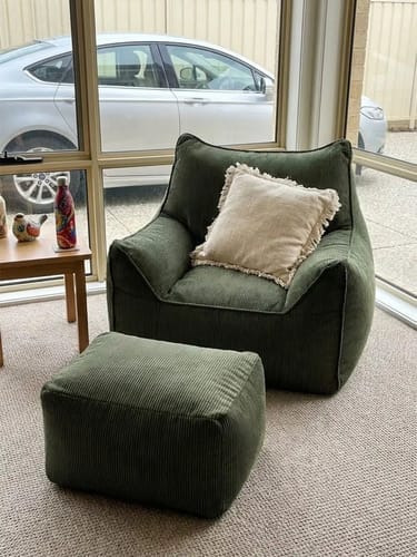 Customer photo review of DODO BEAN BAG - CORDUROY BABY PINK