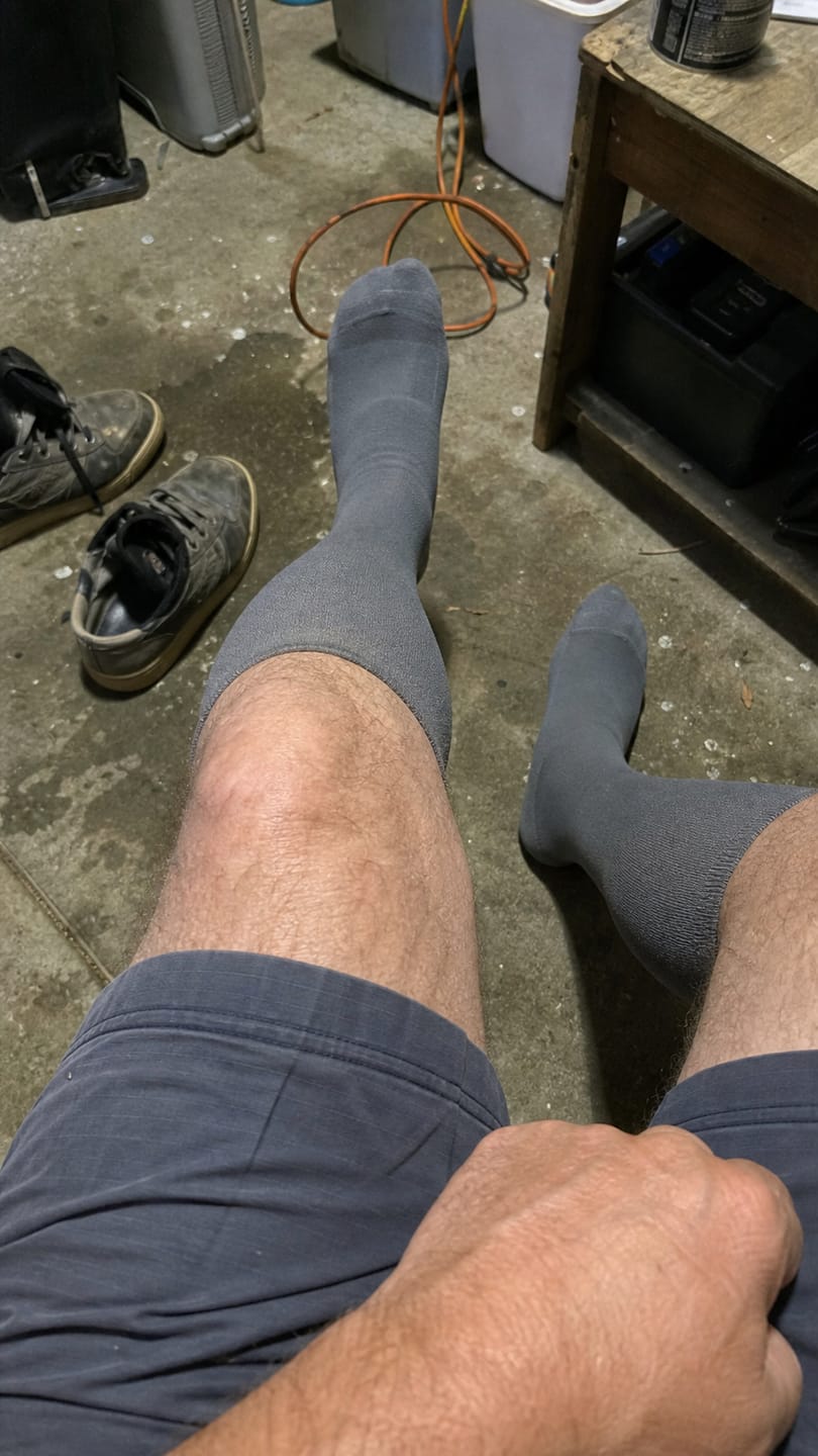 Customer photo review of Compression Socks for Men Everyday