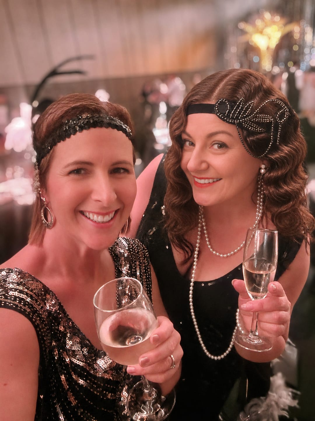Customer photo review of Natasha 1920s Gatsby Dress - Black