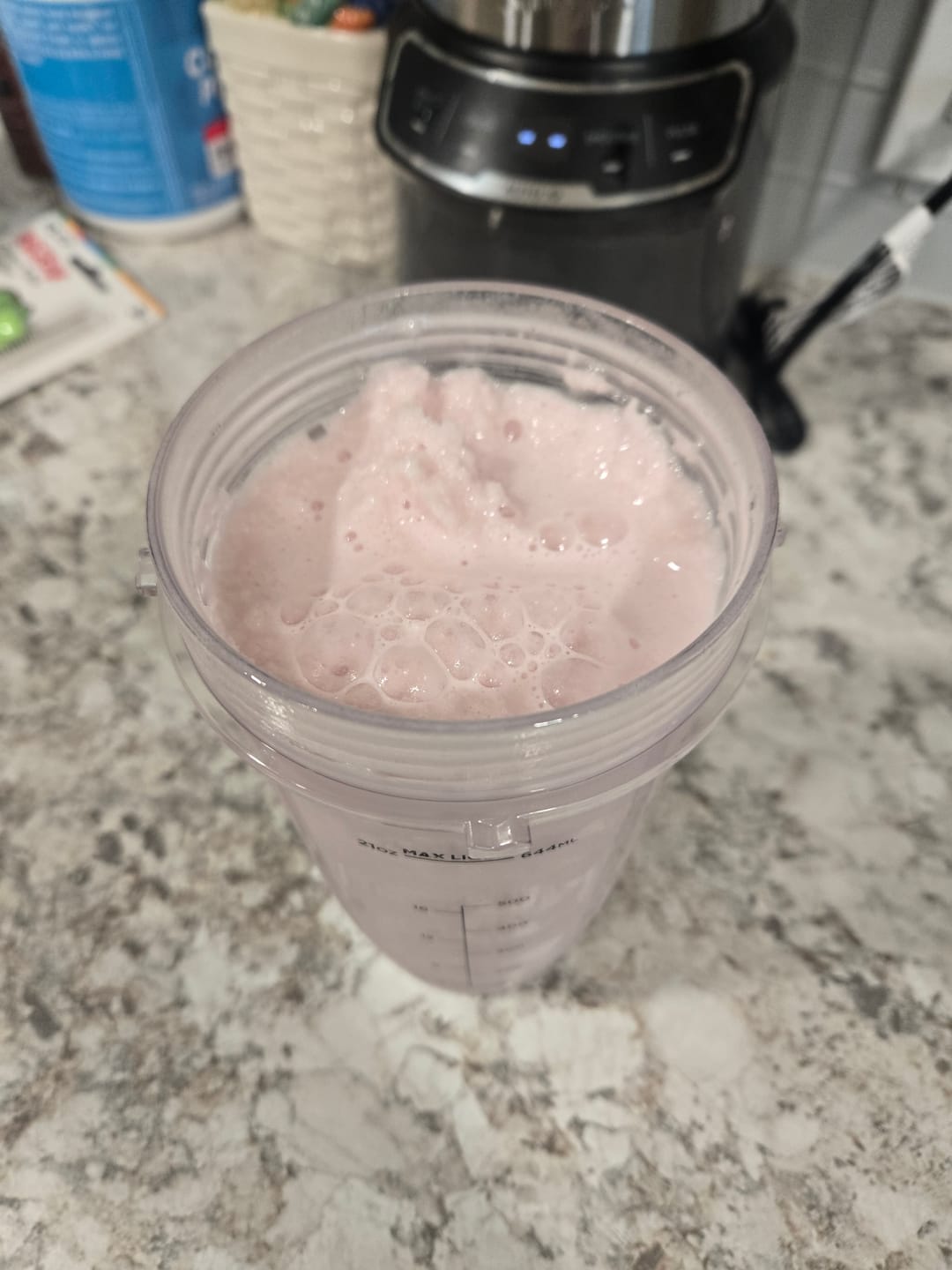 Customer photo review of Strawberry Blast Smoothie