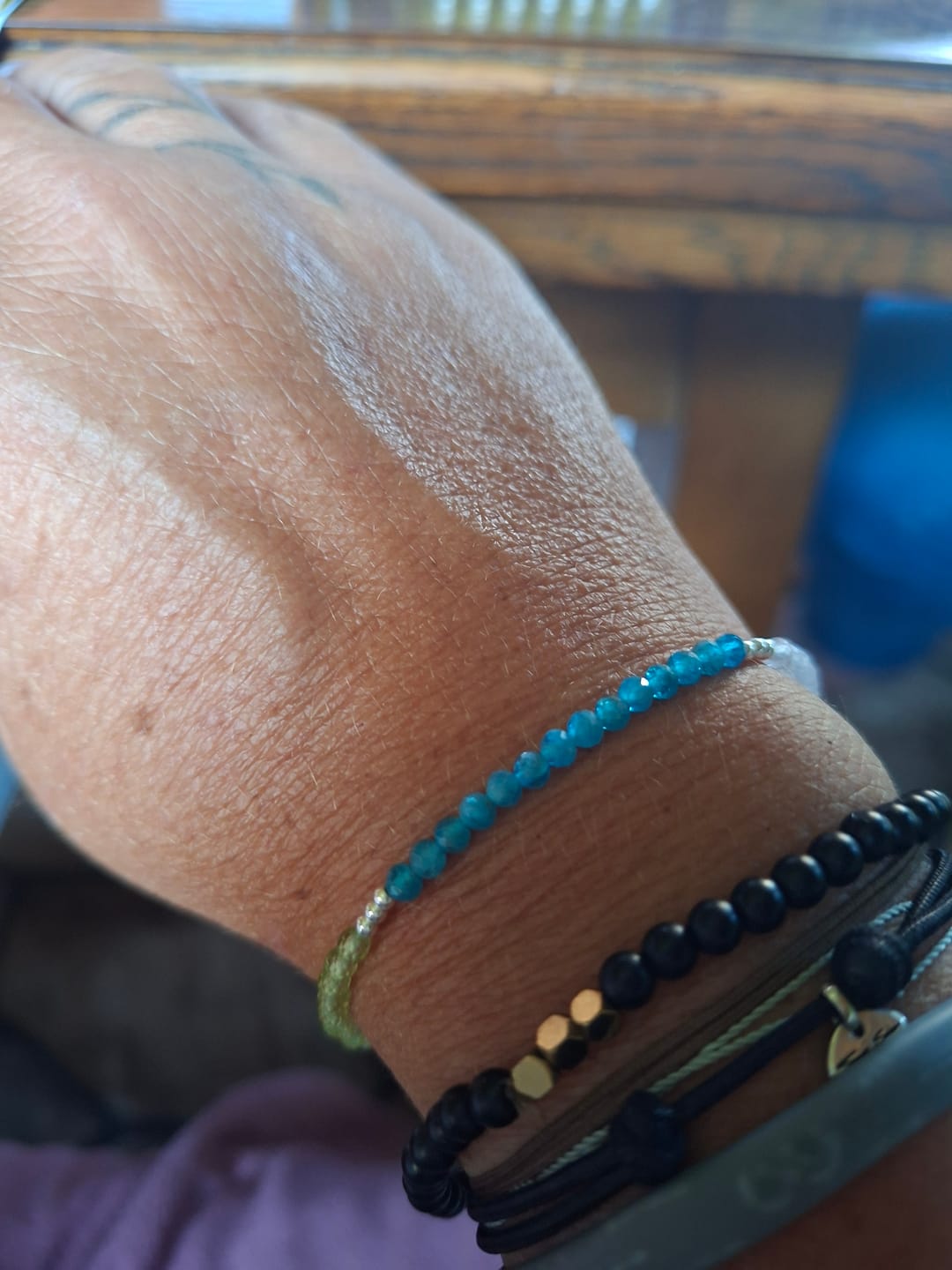 Customer photo review of Big Three - Geburtschart Armband