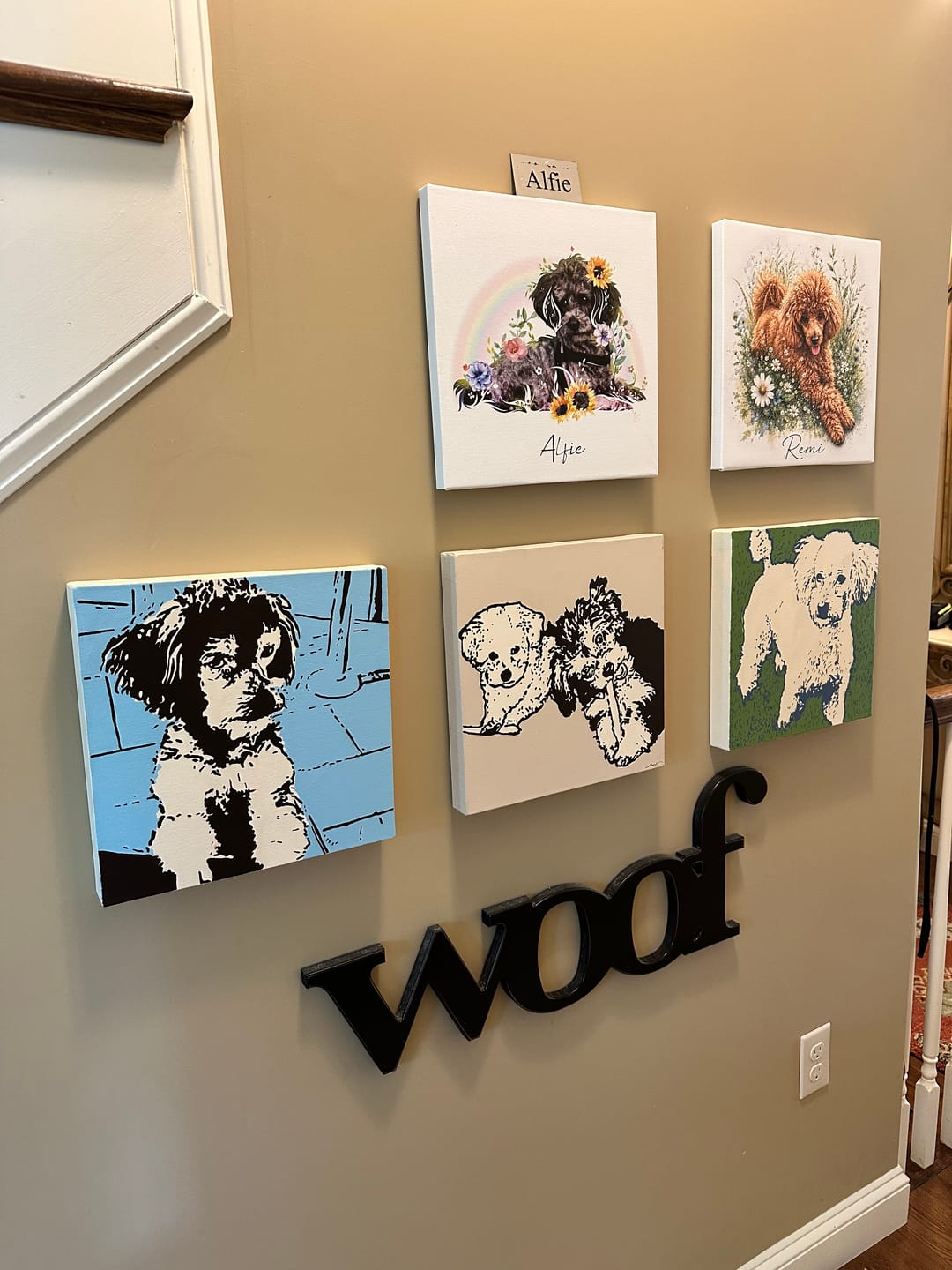 Customer photo review of Flowerpup Custom Pet Portrait (Humans too!)