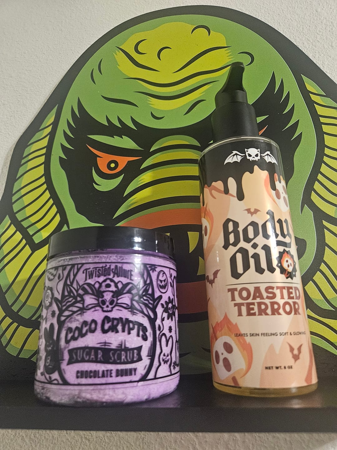 Customer photo review of Toasted Terror Body Oil