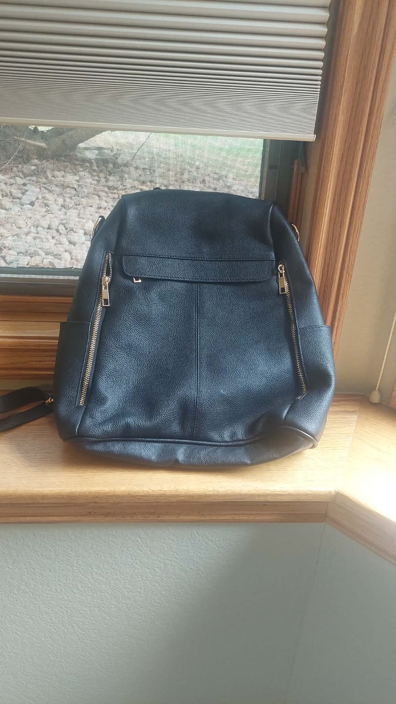 Customer photo review of The Lila | Pebbled Leather Shoulder Bag