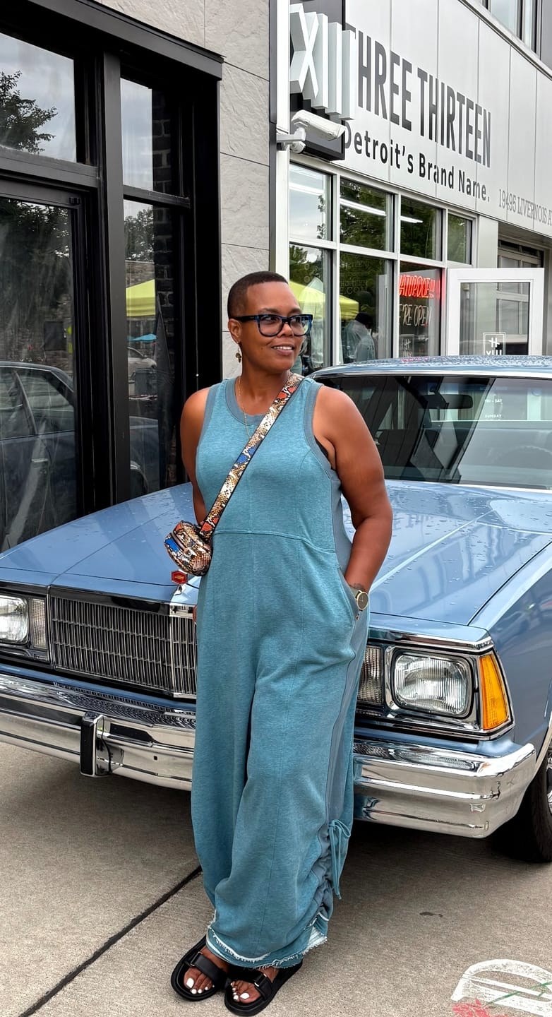 Customer photo review of Cucumber melon adjustable romper