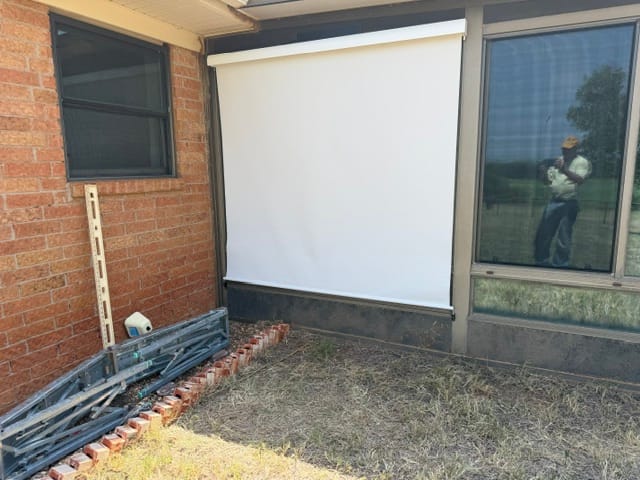 Customer photo review of SmartWings Motorized Outdoor Shades 1%/3%/5% Openness