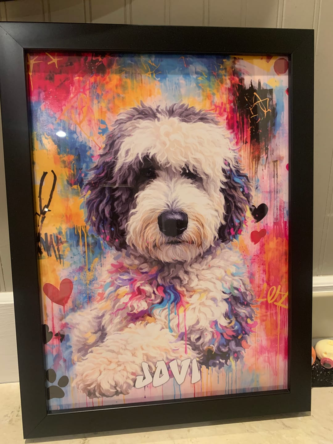 Customer photo review of Graffiti - Personalized Poster