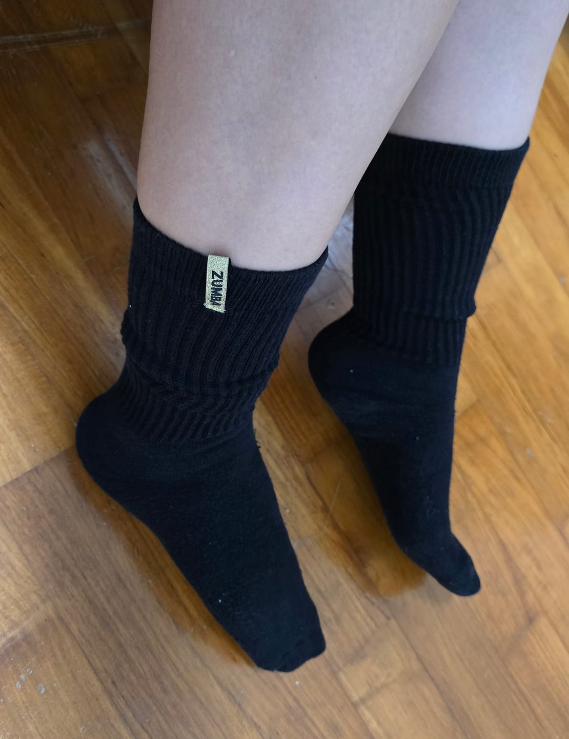 Customer photo review of Worldwide Scrunch Socks