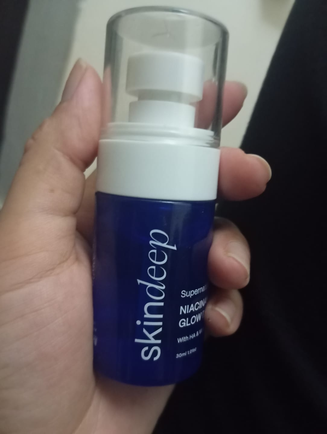 Customer photo review of NIACINAMIDE GLOW DROPS - with HA & Vit B5