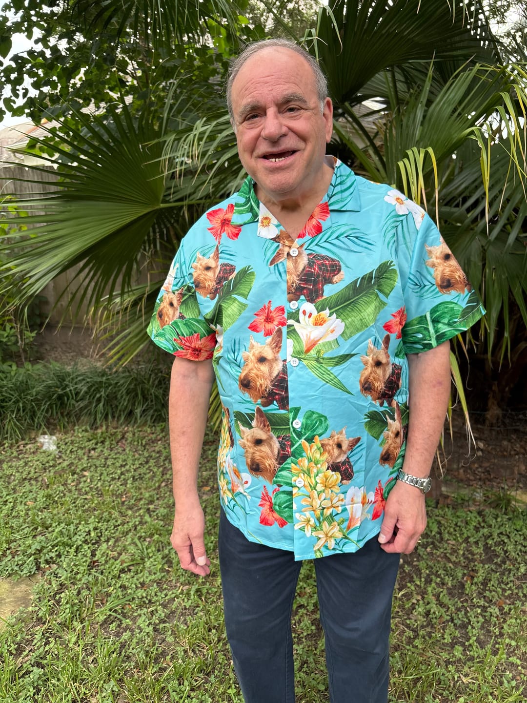 Customer photo review of Your photo - Personalized Hawaiian Shirt