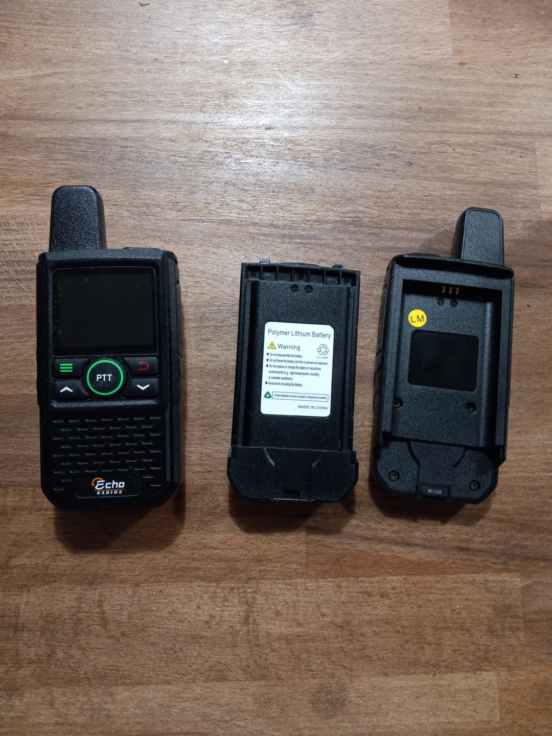 Customer photo review of Echo Radios PTT Walkie-Talkie