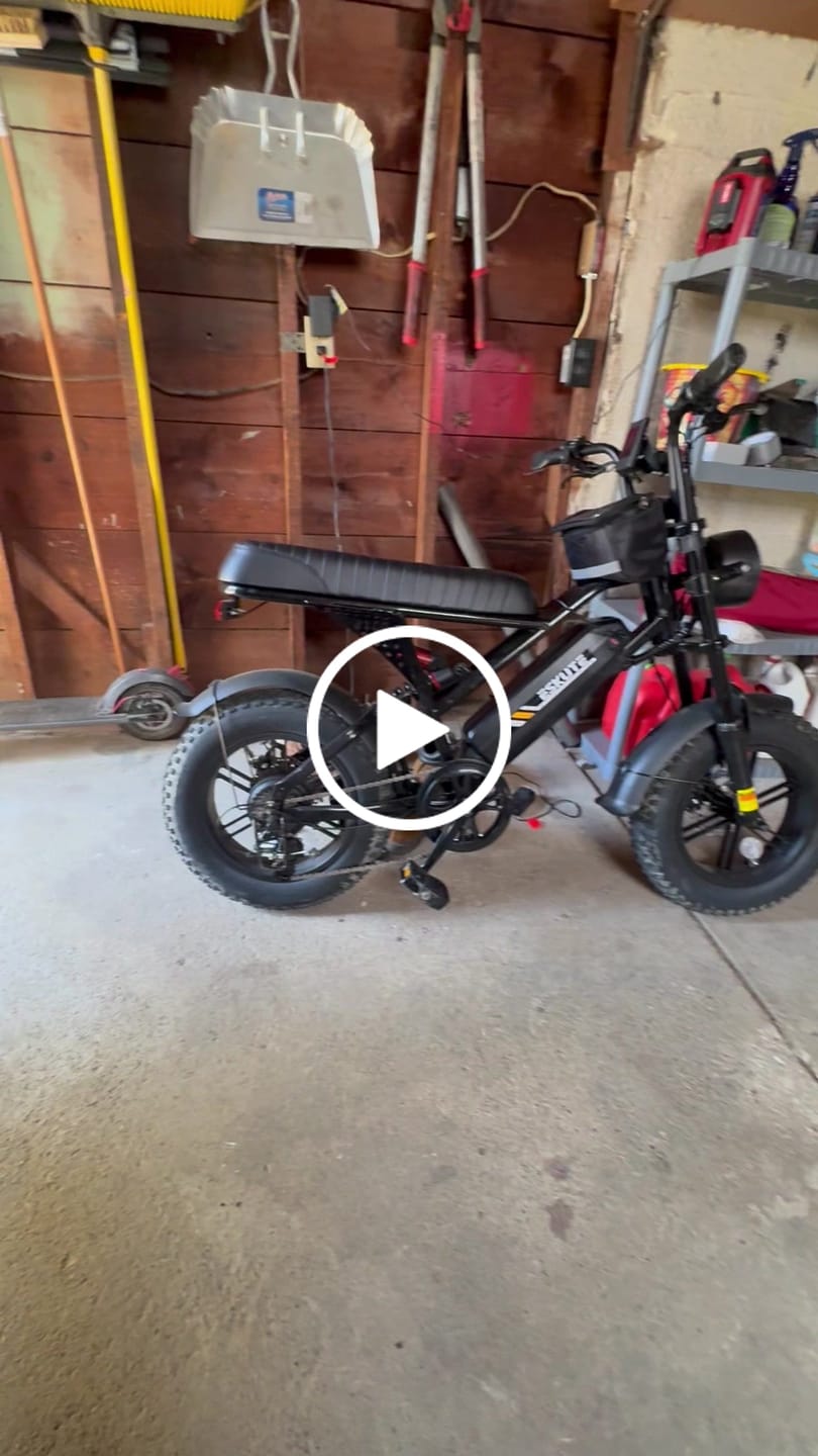 Customer video review of Eskute® V100 16*4.0" Electric Bike for Kids&Teens