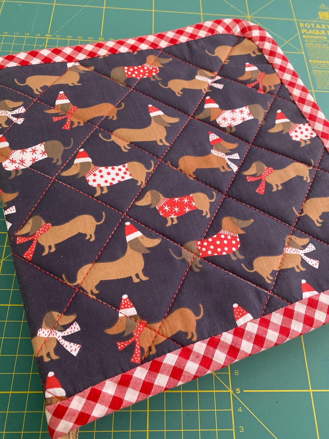 Customer photo review of Winter Dogs Polycotton Fabric
