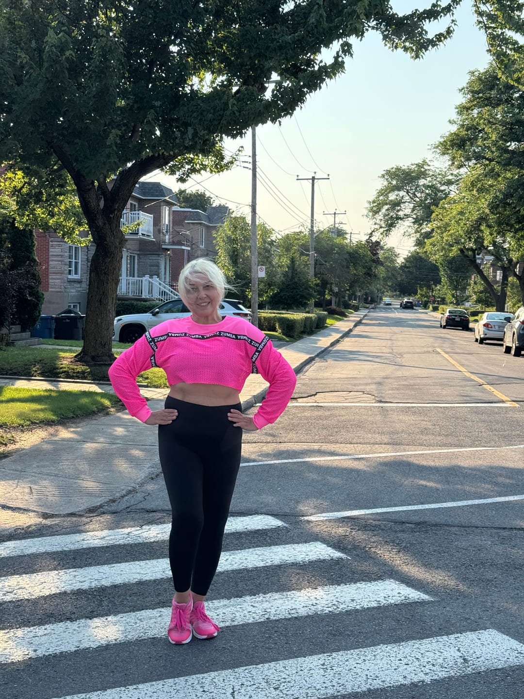 Customer photo review of Dale-Z Long Sleeve Crew Neck Crop Top