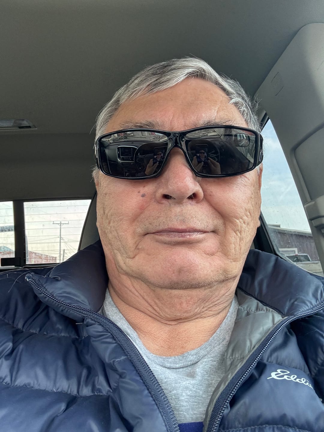Customer photo review of OverShade™ Polarized Fit-Over Sunglasses