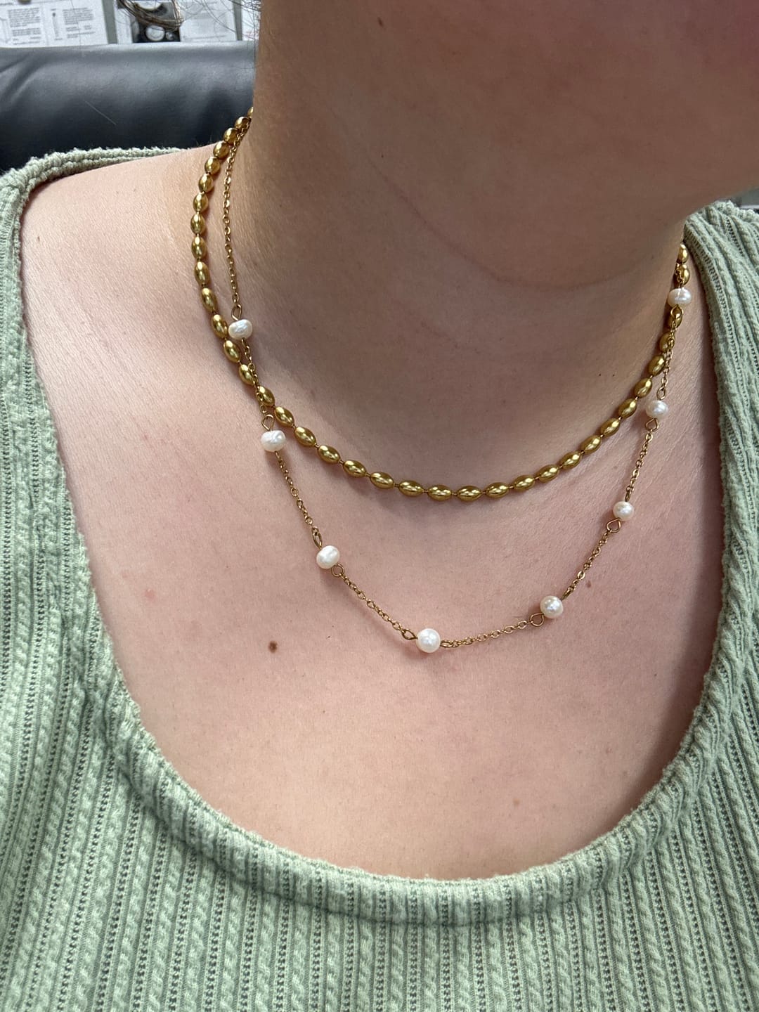 Customer photo review of Malaga Bead Necklace (Bundle)