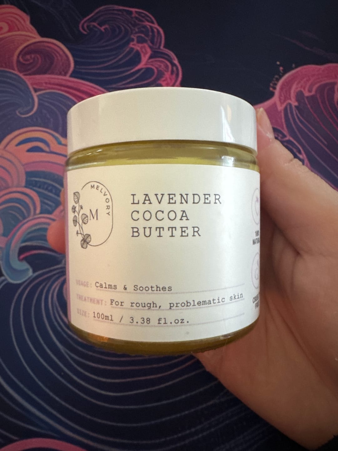 Customer photo review of Lavender Cocoa Repair Butter