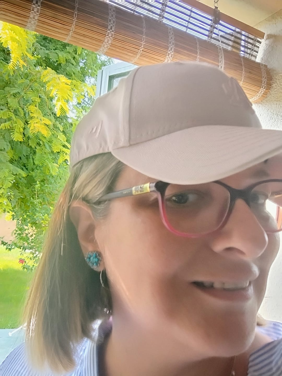 Customer photo review of Orecchini Zaky light blue