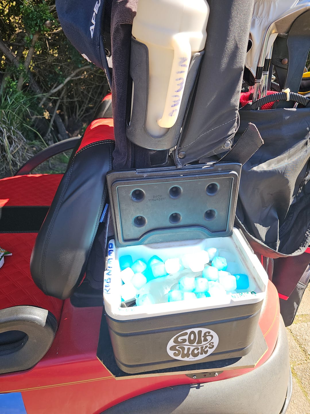 Customer photo review of Mega Freeze Blue Ice - 5kg Black Bag