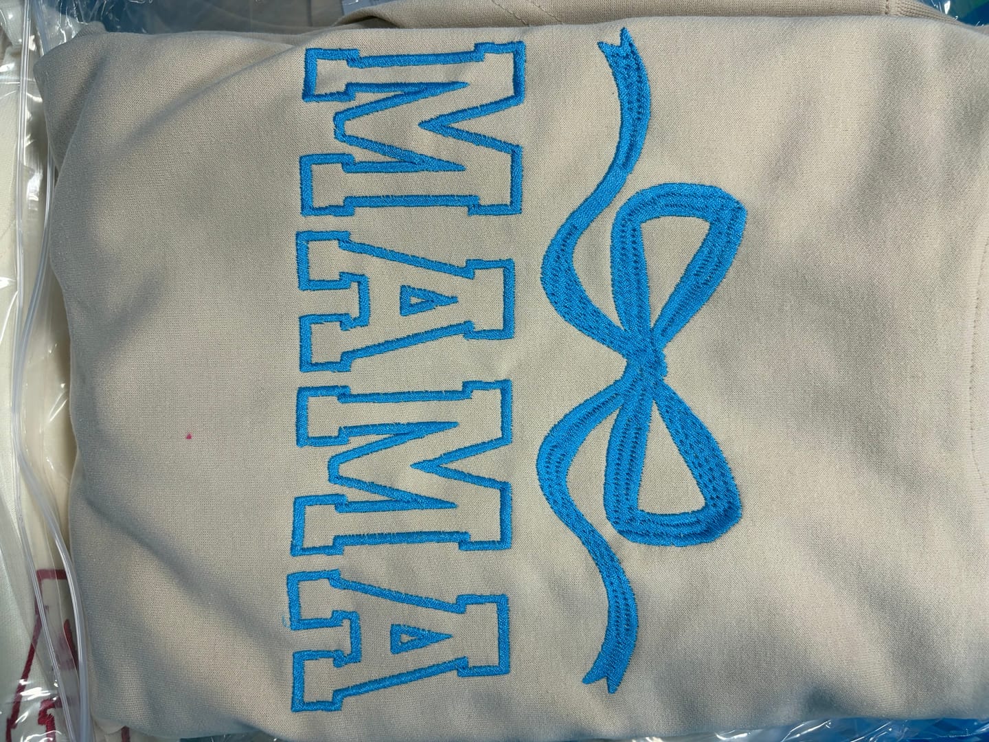Customer photo review of Custom Embroidered Comfort Colors Grandma and Grandpa Sweatshirt, Gift for Grandma/Grandpa