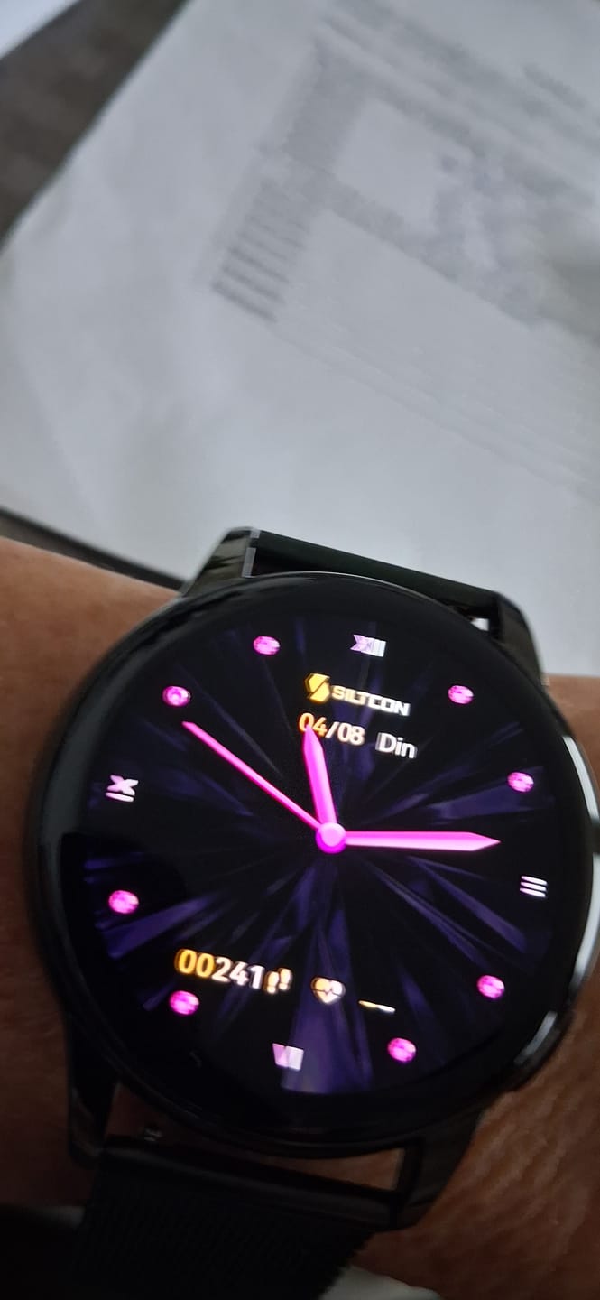 Customer photo review of Siltcon® Auréa Smartwatch Dames Zwart