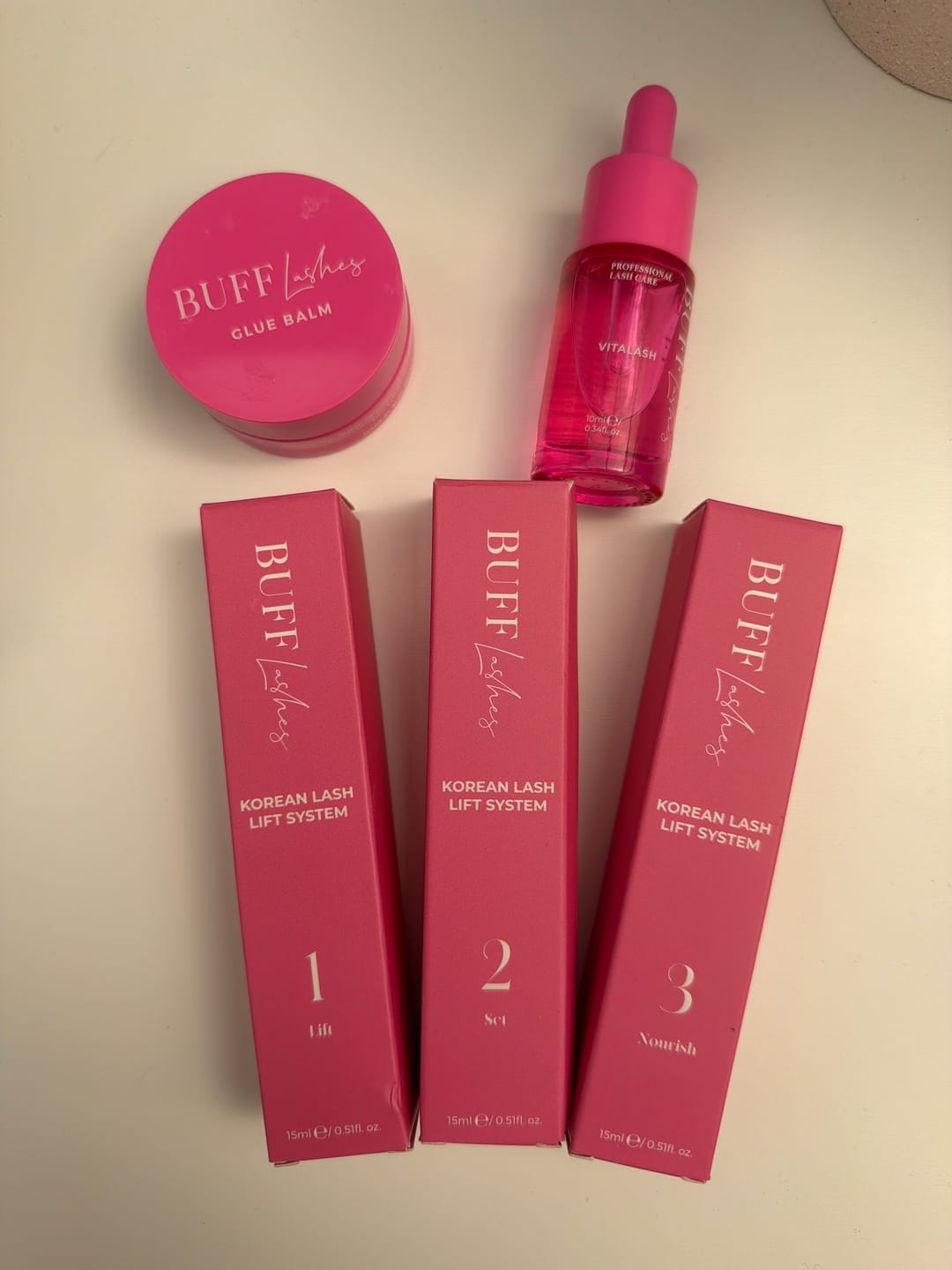 Customer photo review of Buff Lashes - Korean Lash Lift System - Step 1 - 15ml