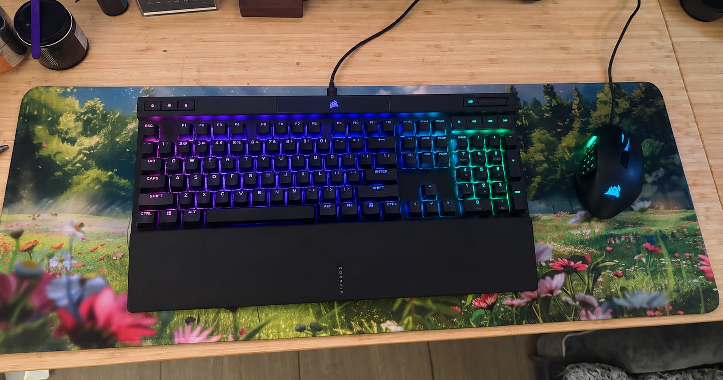Customer photo review of Totoro Mouse Pad, Forest Spirit Anime Desk Mat